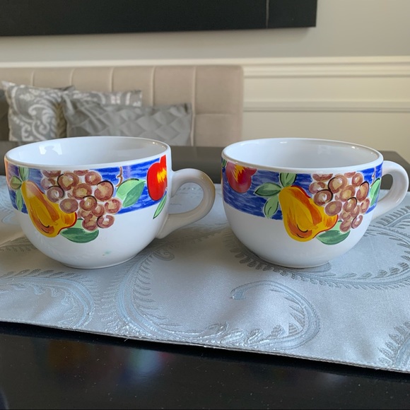 Gallery Collection Stonware Bowl & Saucer Set - Picture 4 of 12